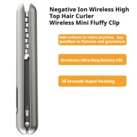 Negative Ion Wireless Hair Straightener, High Top Hair Curler, Long-lasting Corn Curler