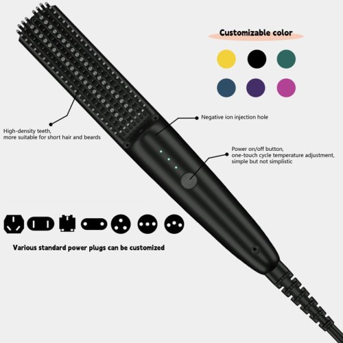 Negative Ion Hair/Beard Straightening  Comb KR007